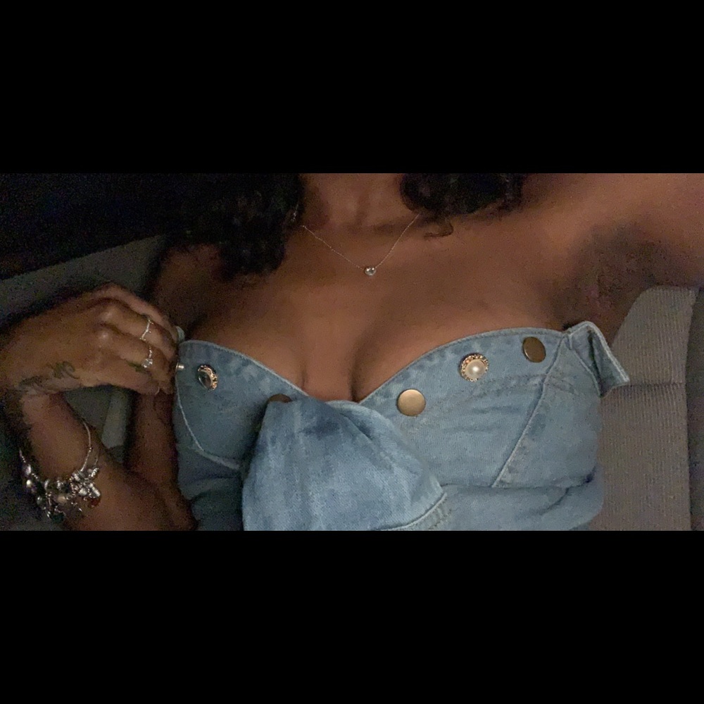 Jean Crop Top